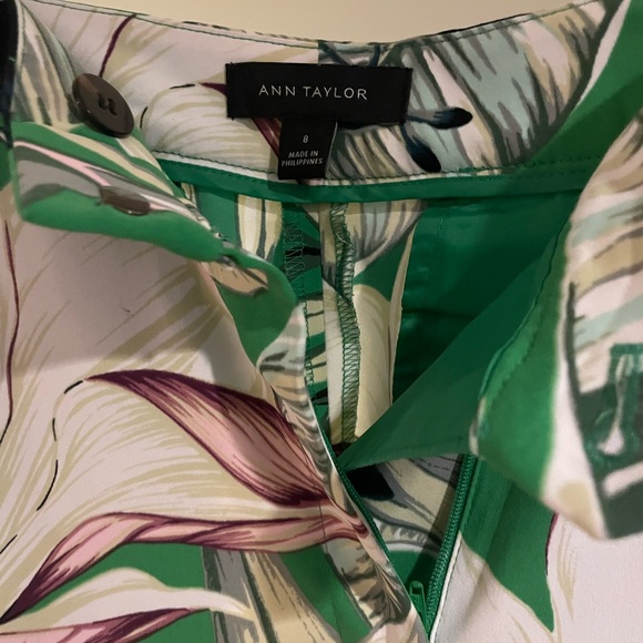 Ann Taylor Floral Wide Leg Pants - Picture 4 of 5